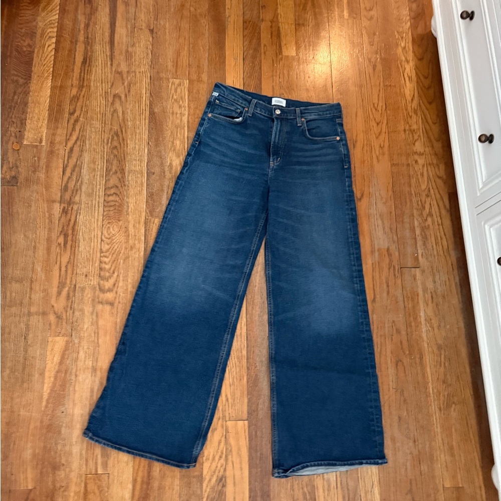 Citizens Of Humanity Wide Leg Jeans in Dark Indigo